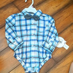 *New* blue and white plaid shirt